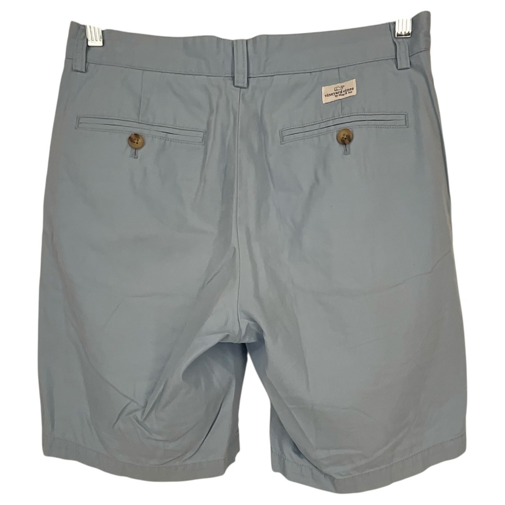 Vineyard Vines Club‎ Shorts Mens 30 Light Blue Cotton Flat Front Chino Shorts - Picture 2 of 11